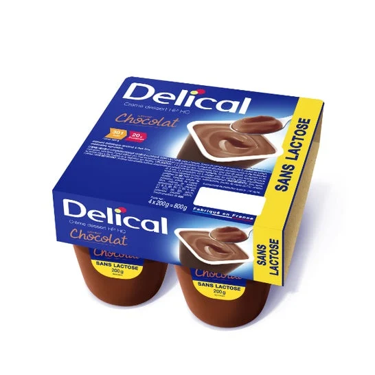 Delical Crema Dessert Senza Lattosio Hphc Cioccolato 4x200g
