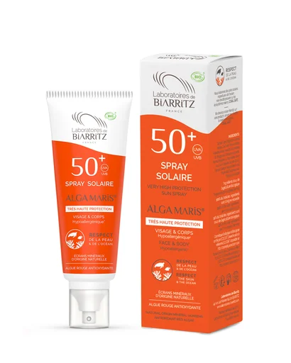 Laboratoires De Biarritz Alga Maris Spray Solare Spf50+ Bio 100ml