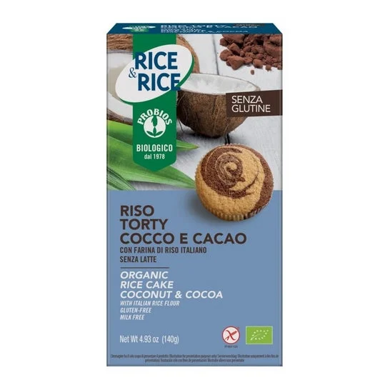 Probios Riso Torty Cocco Cacao 140g