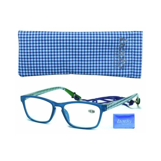 Bads Ochiali Ref166Az250 Scacchi Blu +2.50 1 Unità