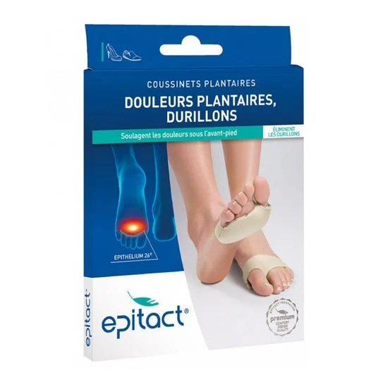 Epitact Plantar Pads Epithelium 26 per dolore plantare e Durillion Box di 1 taglia S