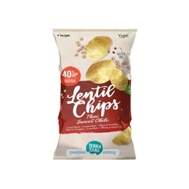 Terrasana Chips di Lenticchie Thai Peperoncino Dolce Vegan 75g