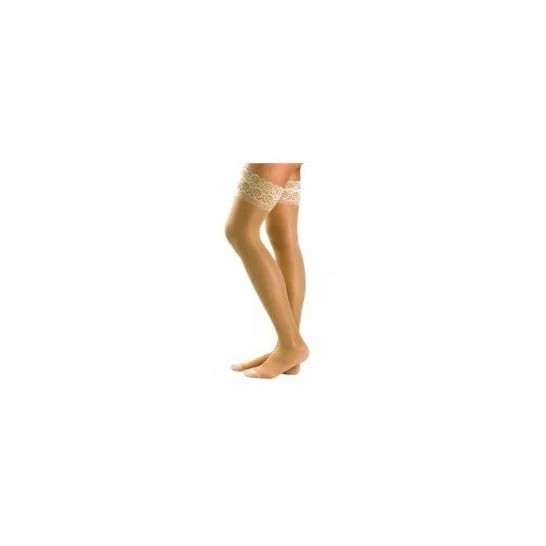 Calza corazzata lunga opaca A-F compressione normale beige dimensione 4
