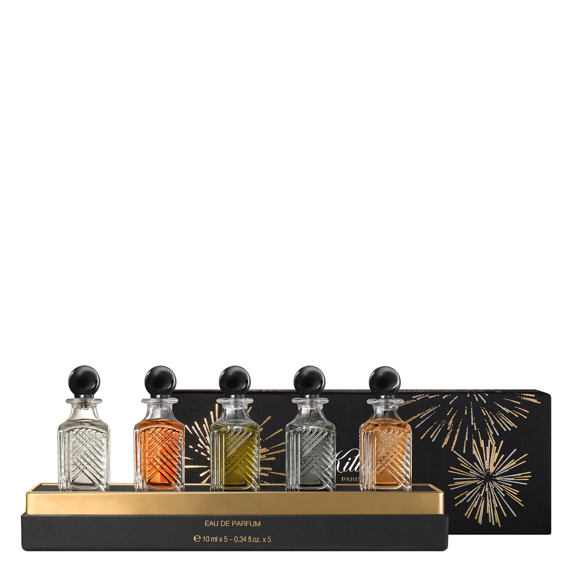 Set di miniature di Kilian: Good Girl Gone Bad 10 ml + Love don' t be shy 10 ml + Black Phantom 10 ml + Straight to Heaven 10 ml + Angels 'Share 10ml