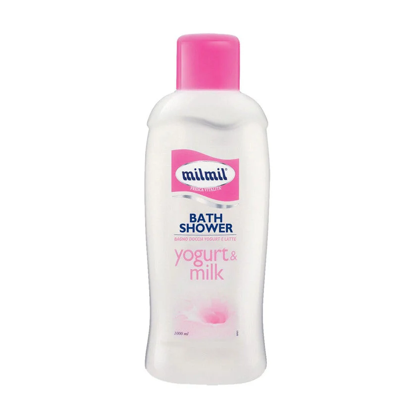 Mil mil Bagnoschiuma Yogurt & Latte, Bianco 1000 ml