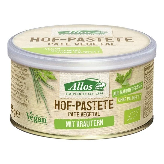 Allos Paté Vegetale Erbe Bio Vegano 125g