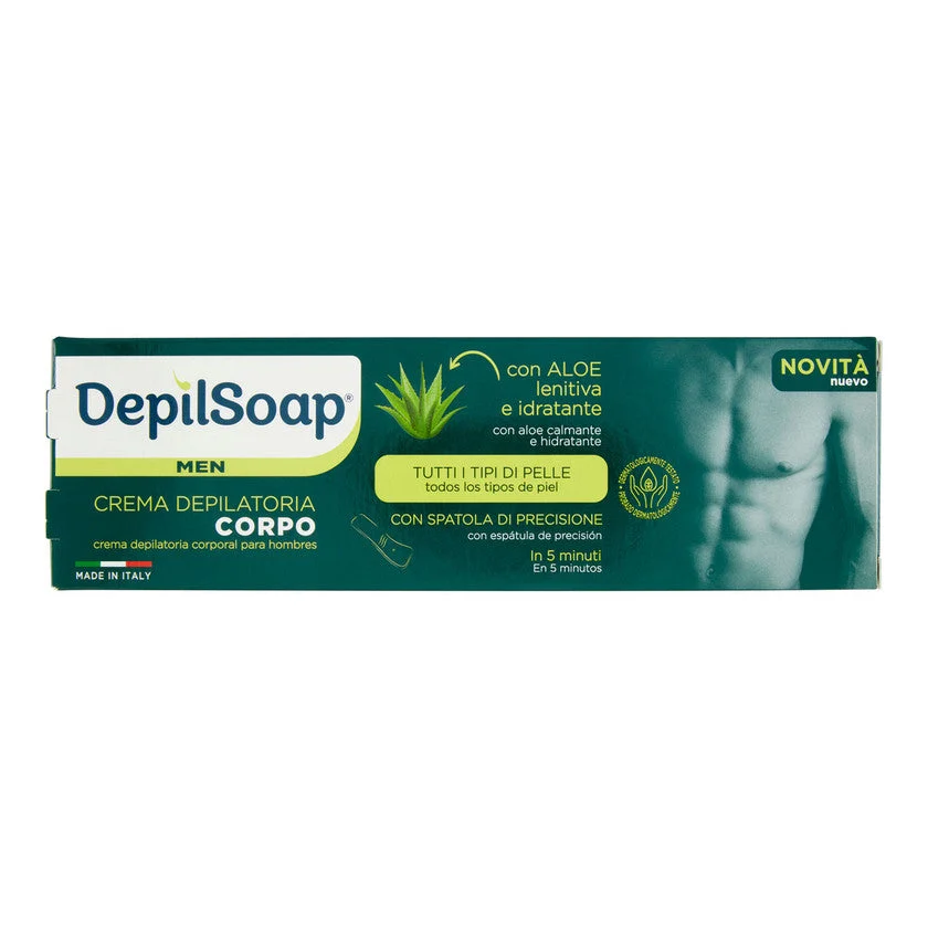 Depilsoap Crema Depilatoria Corpo Tutti I Tipi Di Pelle + Spatola Tubo 150 ml