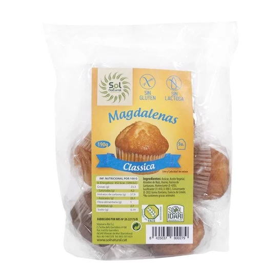 Sol Natural Cupcakes Classic 5x190g