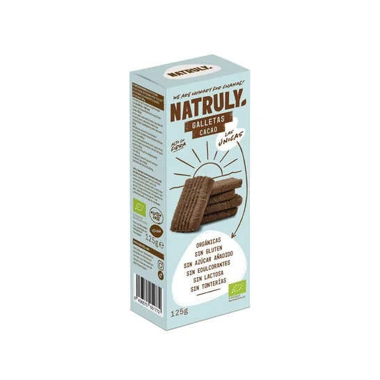 Natruly Galletas Cacao Sin Gluten Bio 125g