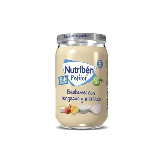 Nutriben Potitos Bechamel con Lenguado y Merluza 235 gr