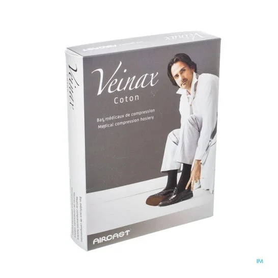 Veinax Coton Calza Autofixant Uomo Nero L5 1 Paio
