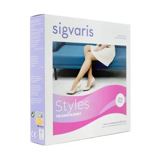 Sigvaris Styles 2 Transparent Tights Nero Normale TXXL 1ut