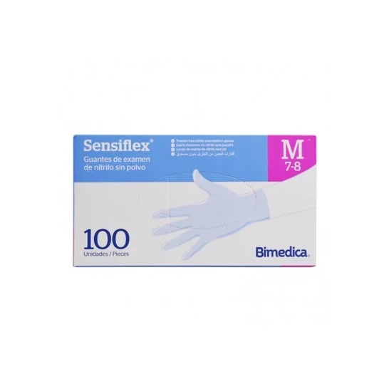Sensiflex Guanto Nitrile Senza Polvere Taglia M 100 Unità
