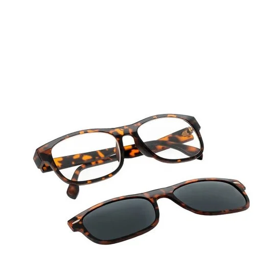 Acofarma Nesira Occhiali Clip Sole Polarizzato +1 Tartaruga 1 Unità