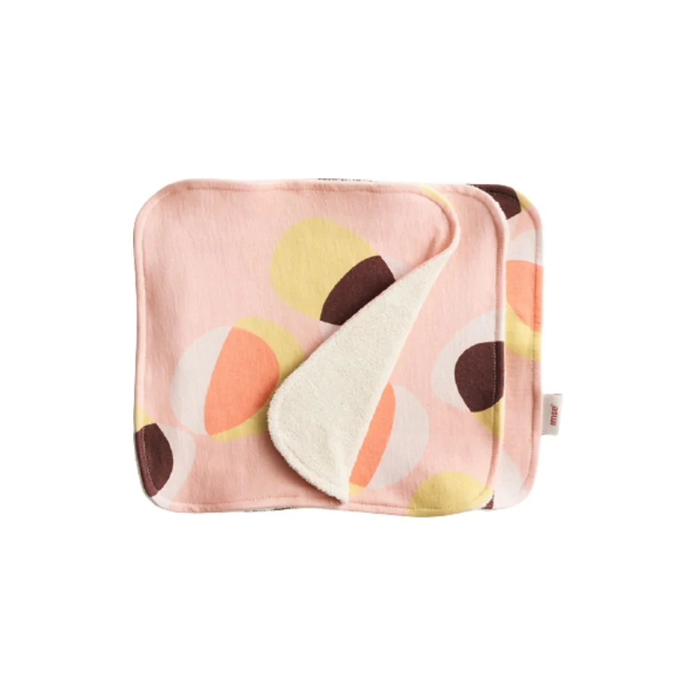 Imse Set di Salviette Lavabili rosa hoop (3 pezzi)