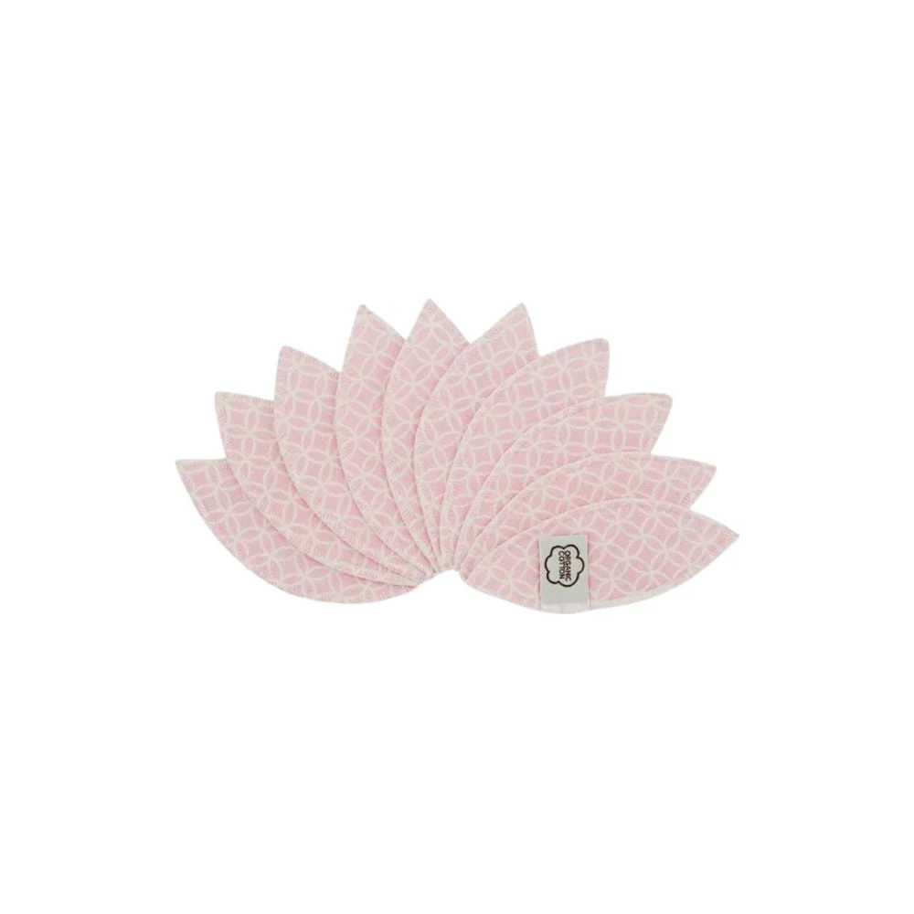 Imse Labia Pads rosa Halo Compresse di cotone a forma di foglia in confezione da 10 pezzi