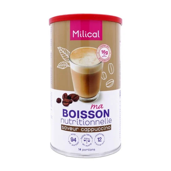 Milical Boisson Nutritionnelle Cappuccino 14 portions