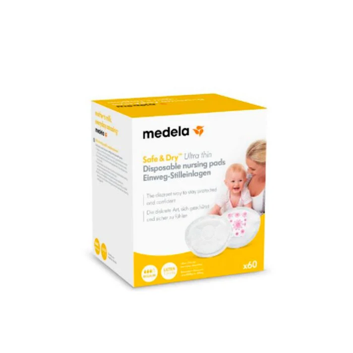 Medela Dischi Assorbenti Sicuri e Secchi Monouso 60Unità