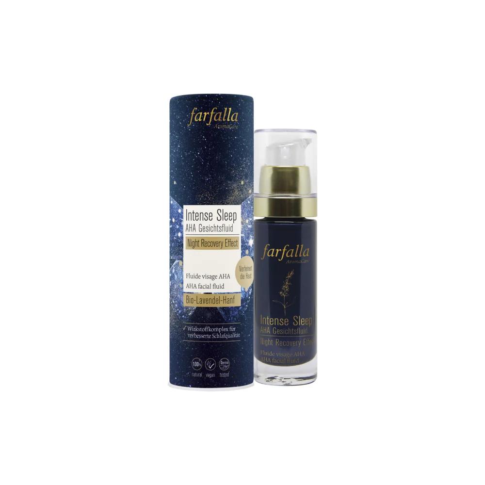 Farfalla Intense Sleep Fluido Viso Notte AHA Recupero notturno Effetto 30 ml