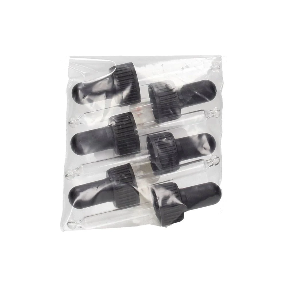Farfalla Mini Bottigliette di Vetro & Pipette 6 pezzi (contagocce)