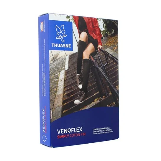 Thuasne Venoflex 2 Simply Coton Fin Gambaletto Crema TN2 1 Paio