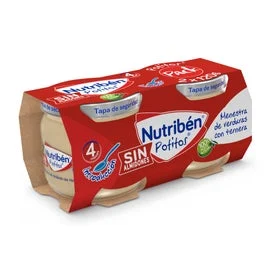 Nutriben Pack Potitos Menestra de Verduras con Ternera 2x120g