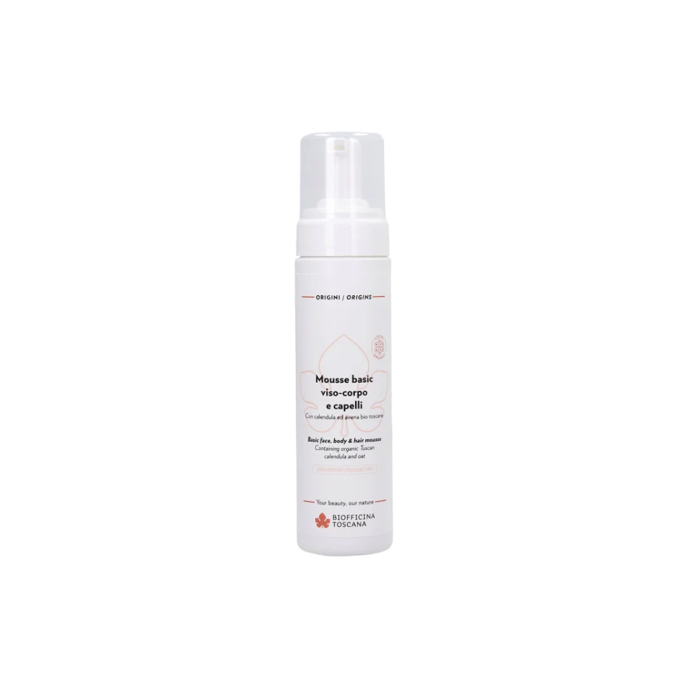 Biofficina toscana Mousse Basic Viso Corpo e Capelli 200 ml