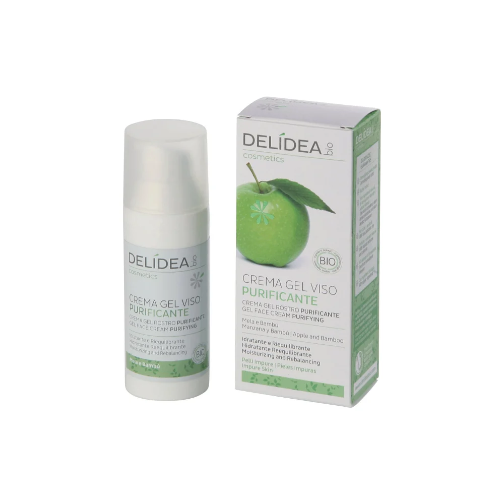 Delidea Crema Gel Viso Mela & Bambù Bio 50 ml