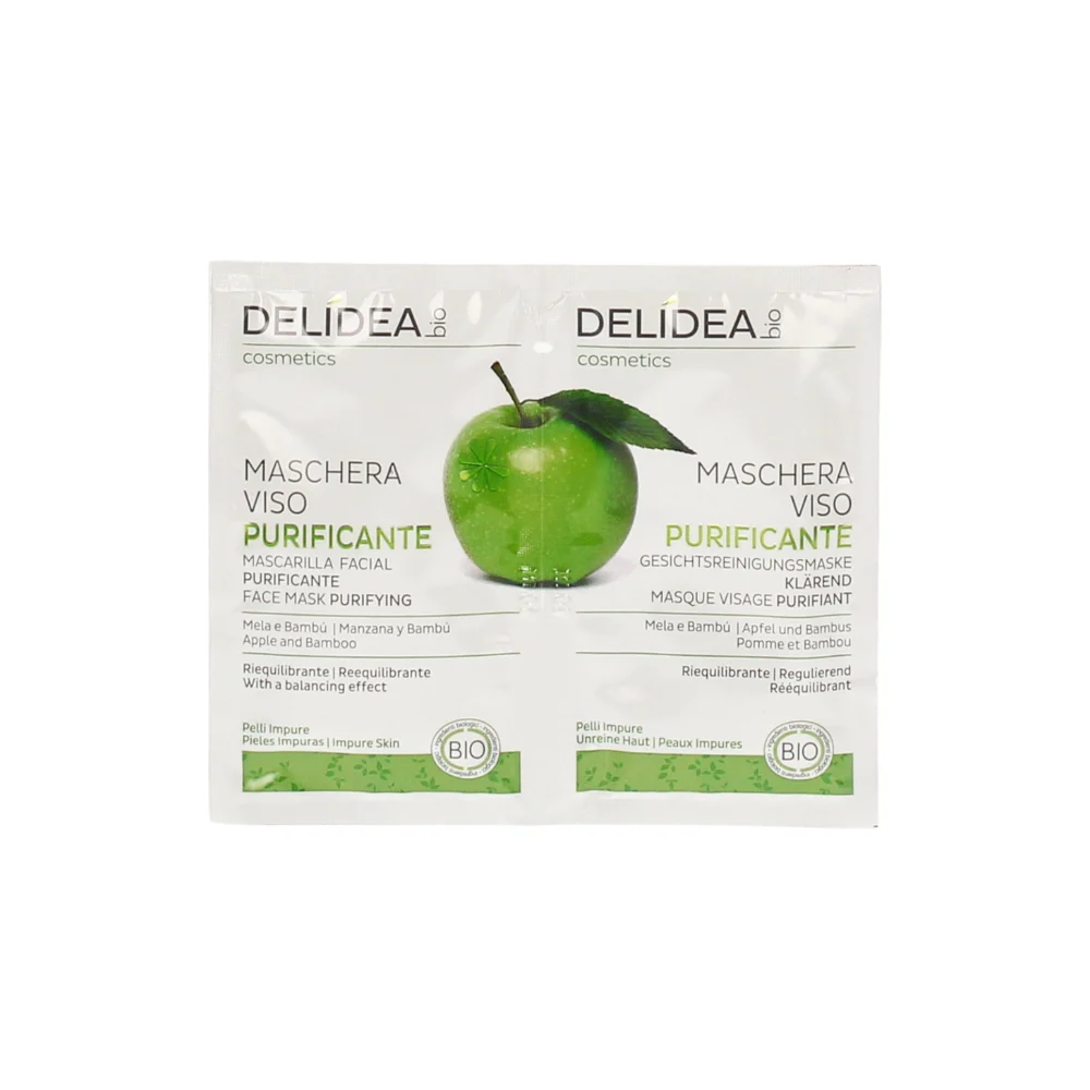 Delidea Maschera Viso Mela & Bambù Bio 20 ml