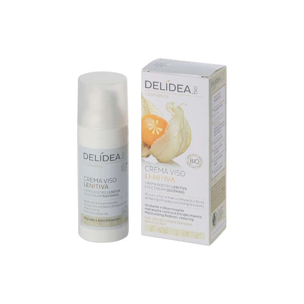 Delidea Crema Viso Lenitiva Physalis & Fiori d'Arancio Bio 50 ml