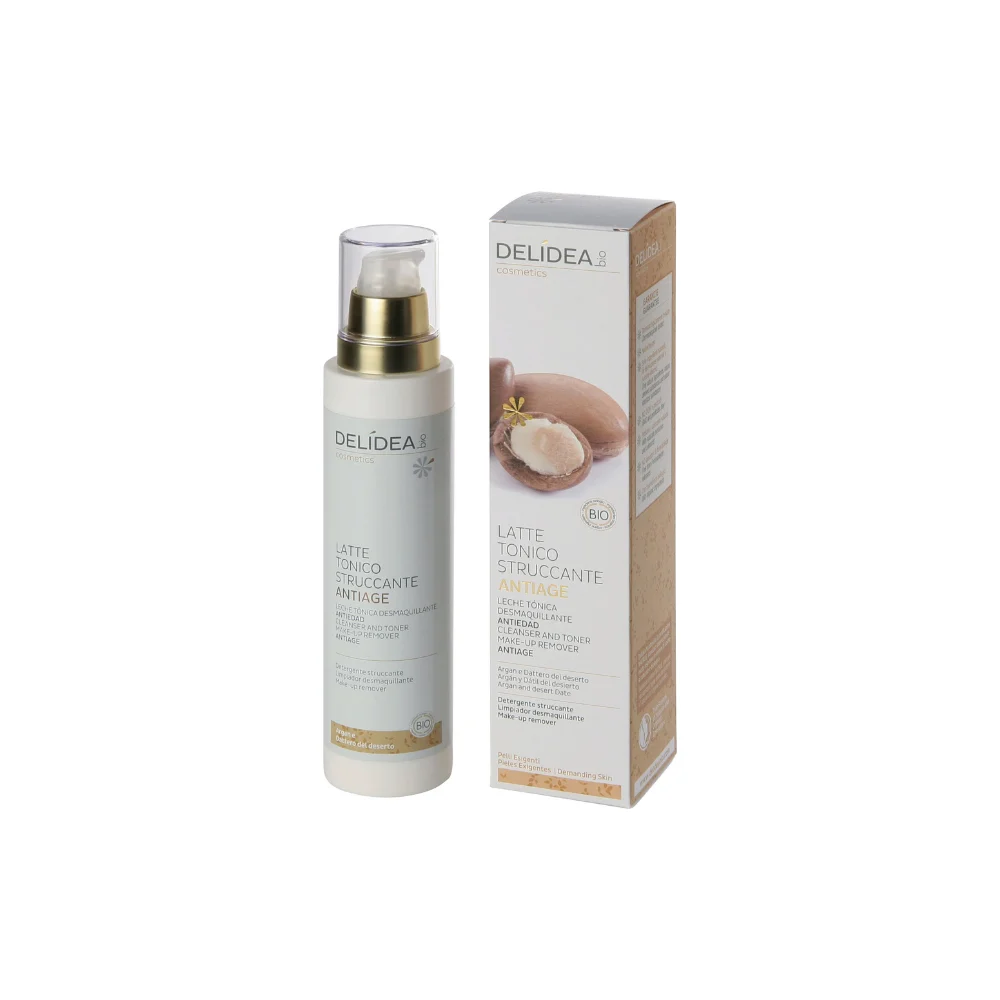 Delidea Latte Tonico Struccante Argan & Dattero Bio 200 ml