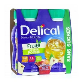 Delical Bebida Afrutada Sin Azúcar Manzana 4x200ml