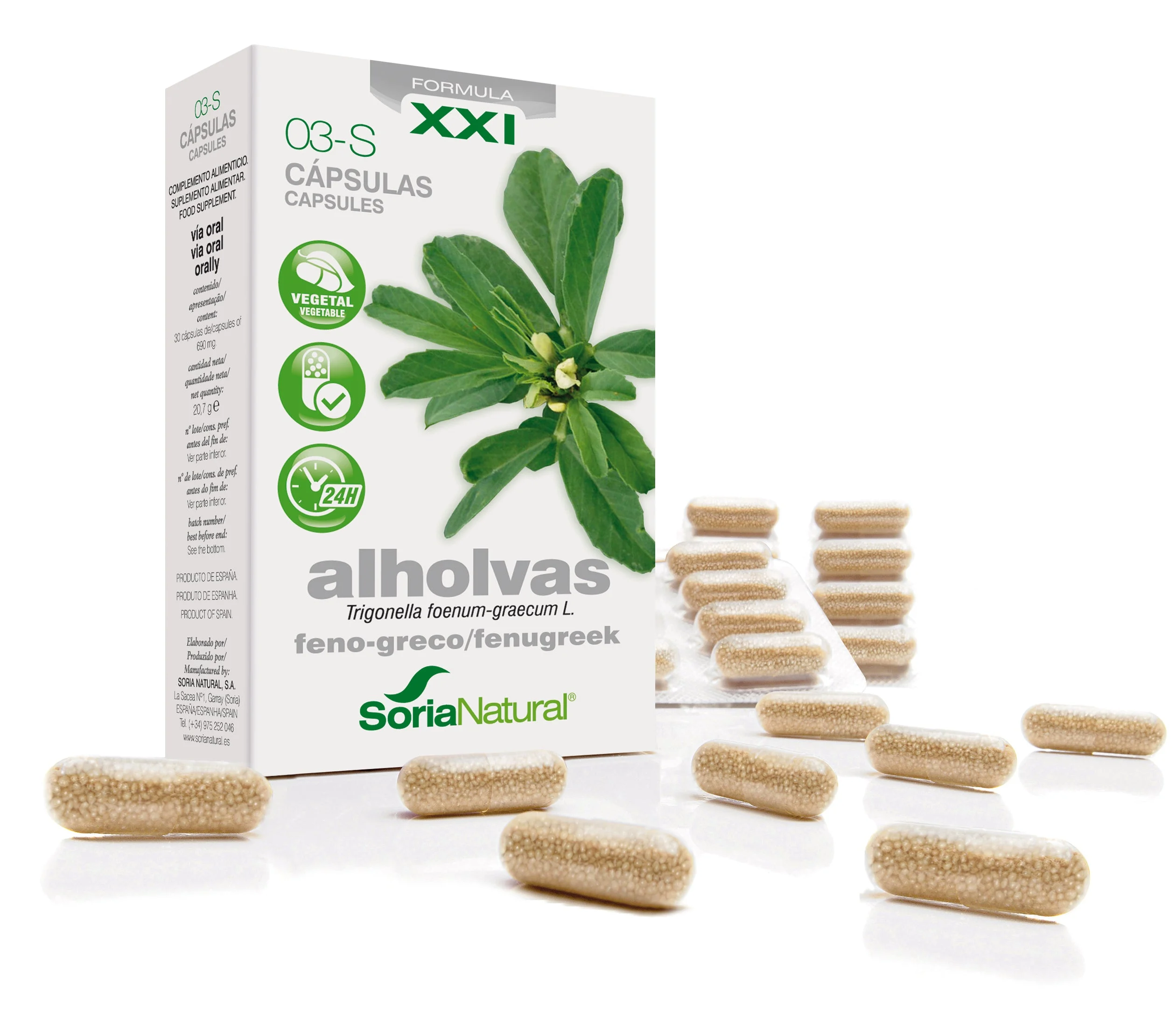 Soria 3-S Fieno greco 690 Mg 30 Capsule a rilascio prolungato