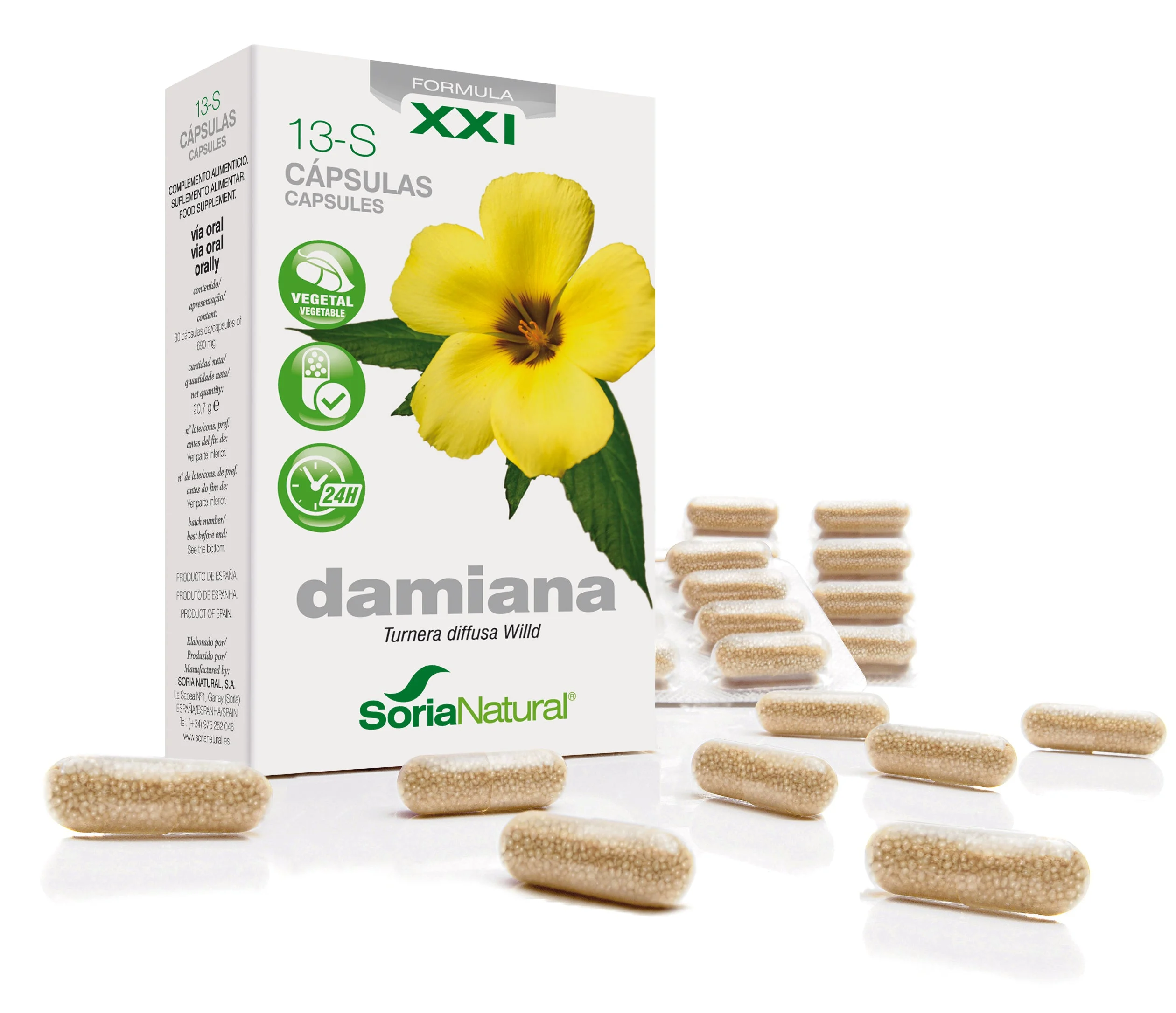 Soria 13-S Damiana rilascio prolungato 30 capsule