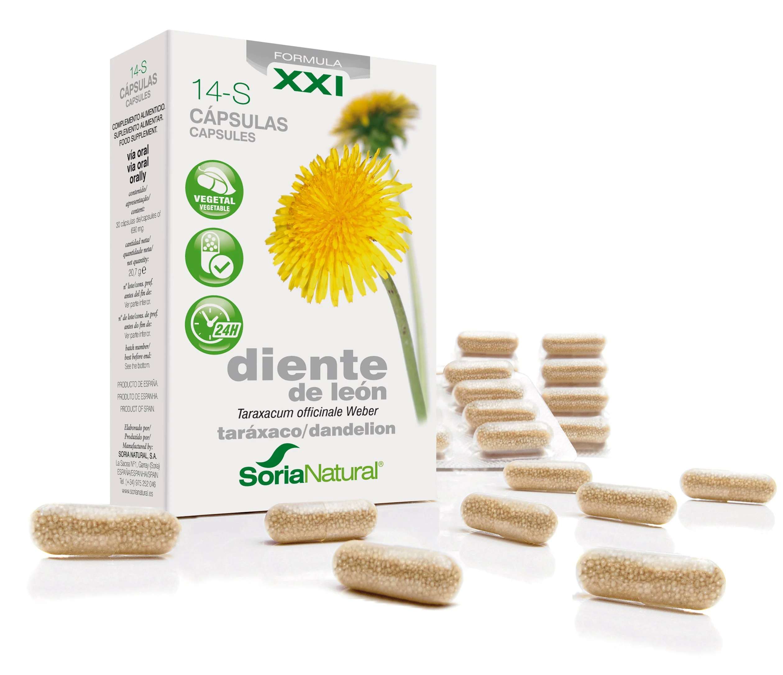 Soria 14-S Dente di leone 400mg 30 capsule
