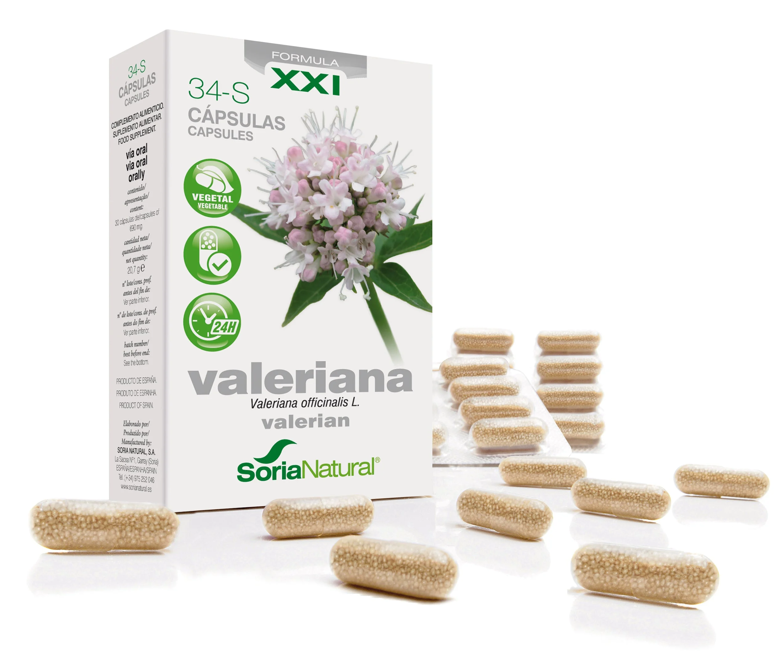 Soria 34-S Valeriana 600 Mg 30 capsule a rilascio prolungato