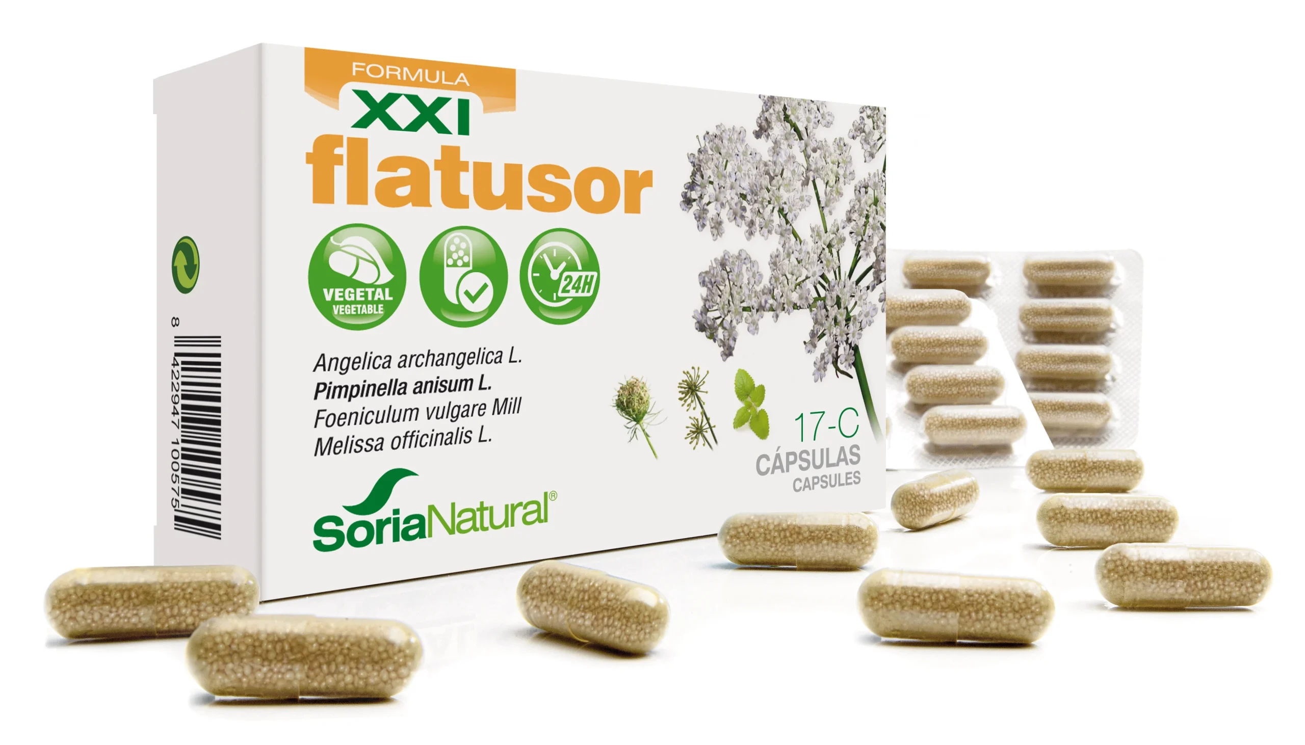 Soria 17-C Flatusor 30 Capsule Rilascio Prolungato Sxxi