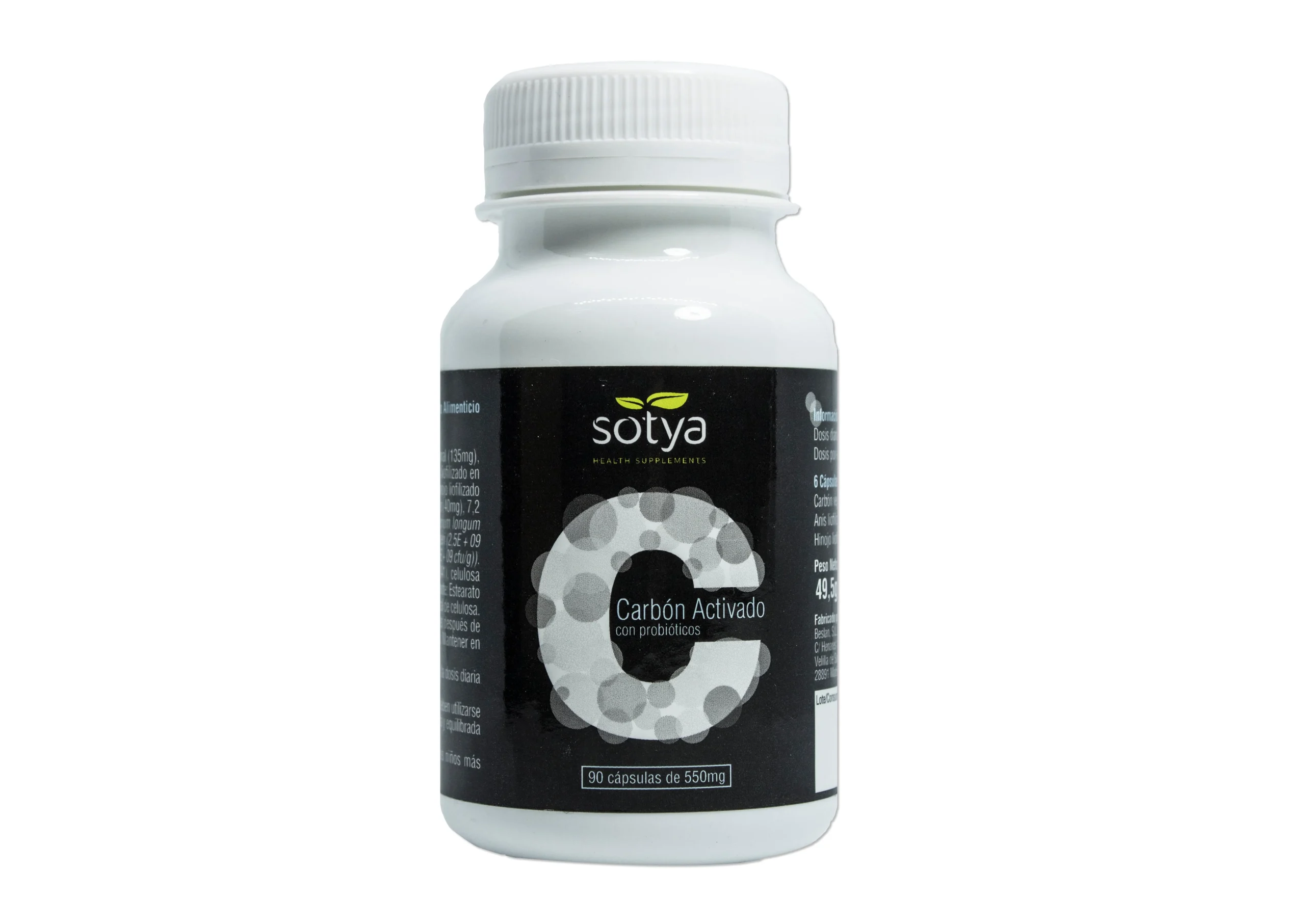 Sotya Carbone attivato Con Probiotico 90 Capsule