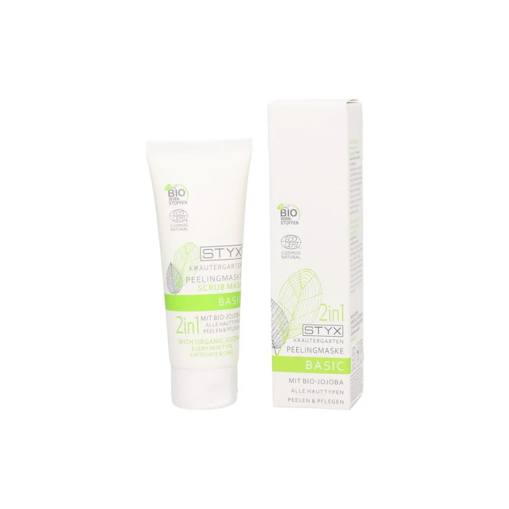 Styx Kräutergarten Basic - Maschera Peeling 2in1 con Jojoba Bio 70 ml