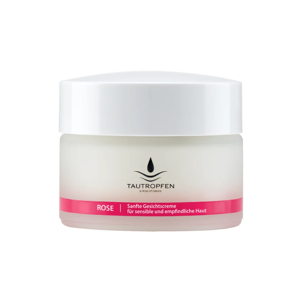 Tautropfen Soluzioni lenitive Crema Viso alla Rosa, 50 ml