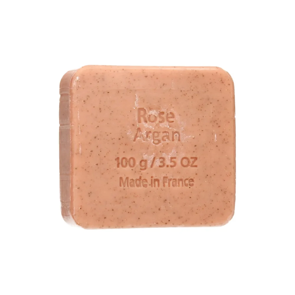 Savon du midi Sapone Esfoliante con Olio di Argan, Rosa (100 g)