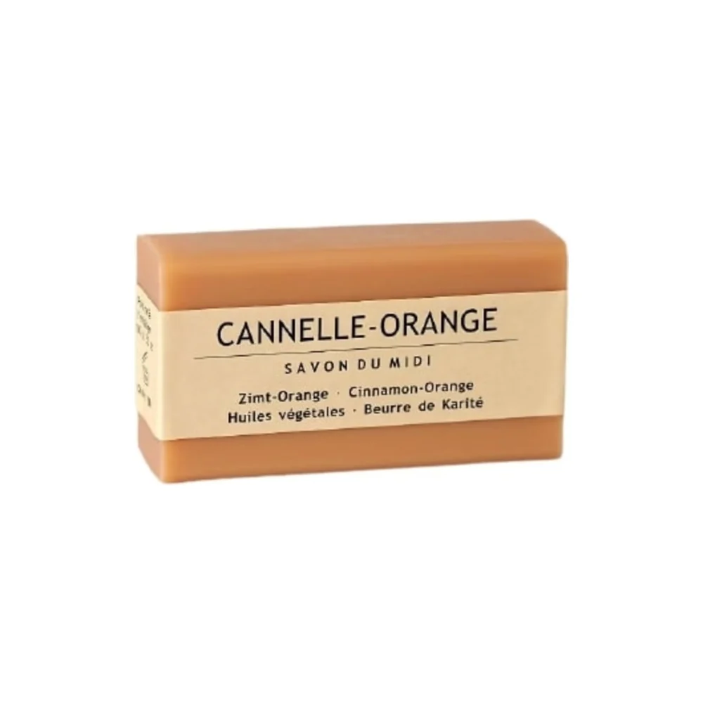 Savon du midi Sapone con Burro di Karité, Cannella-arancia (100 g)