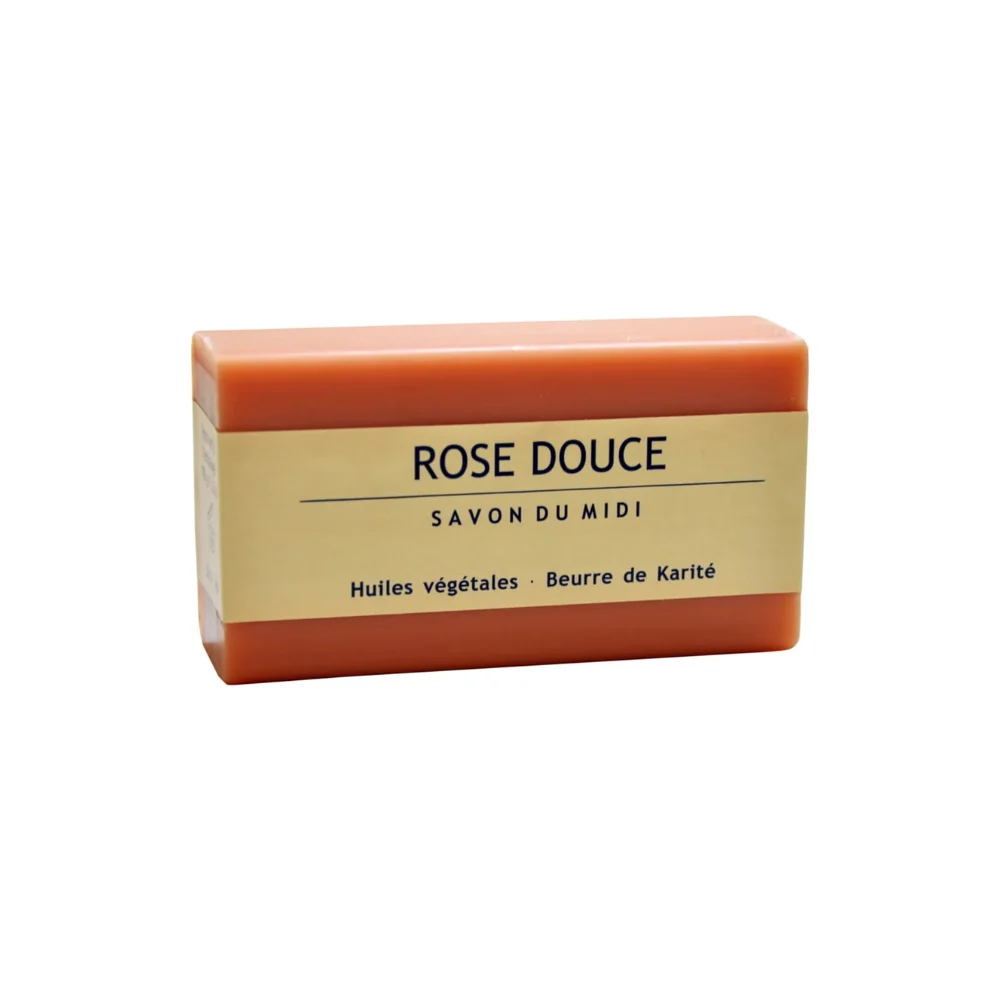 Savon du midi Sapone con Burro di Karité, Rosa dolce (100 g)