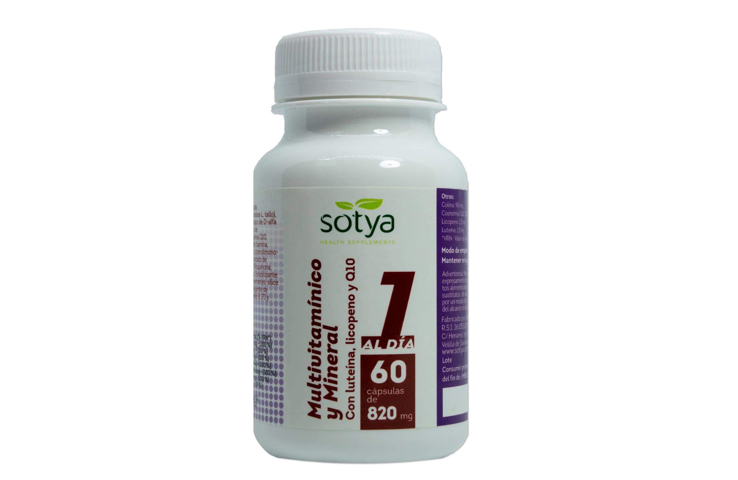 Sotya Multivitaminico e Minerale 820mg 60 Capsule