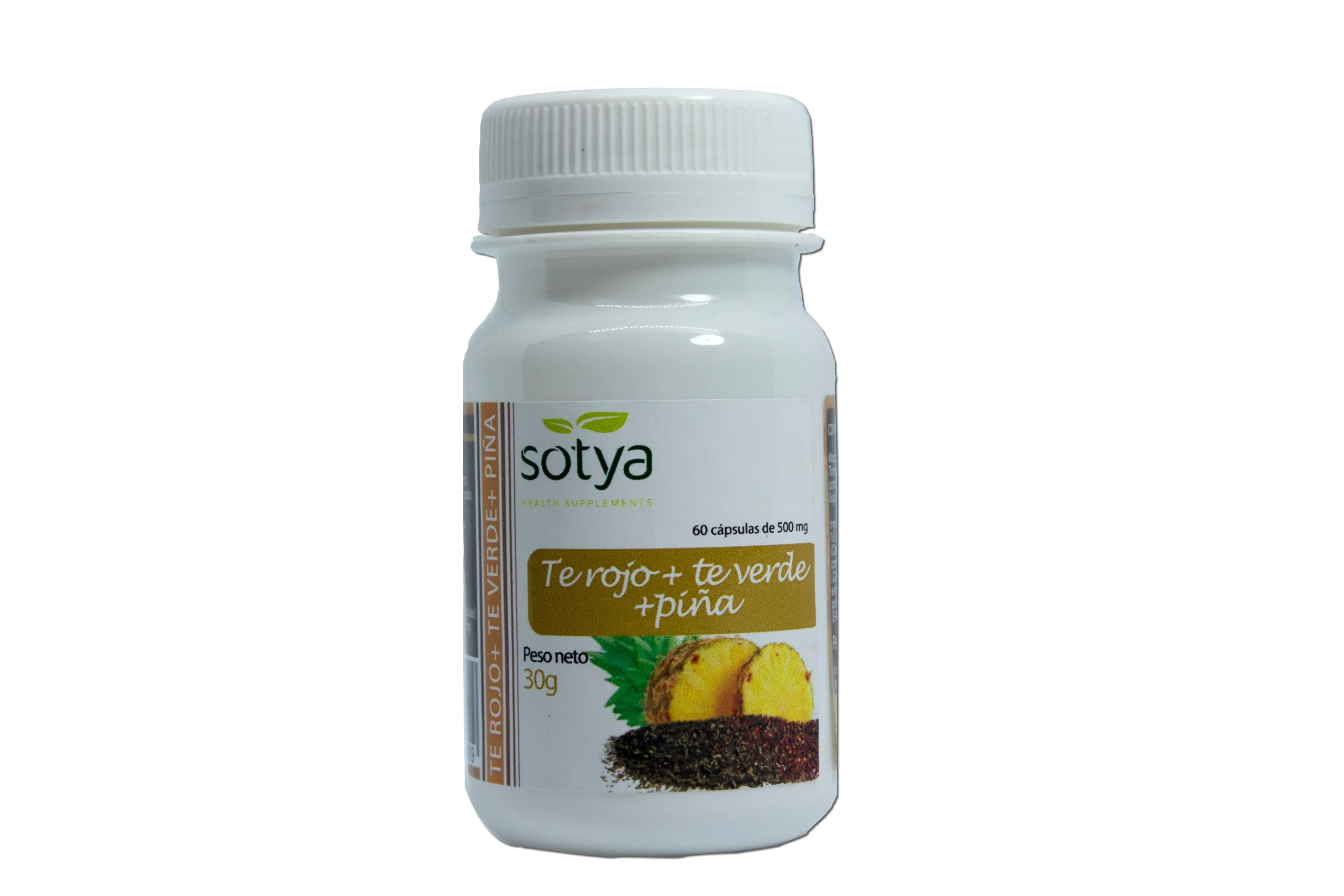 Sotya Tè Verde, Tè Rosso e Ananas 500 Mg 60Capsule