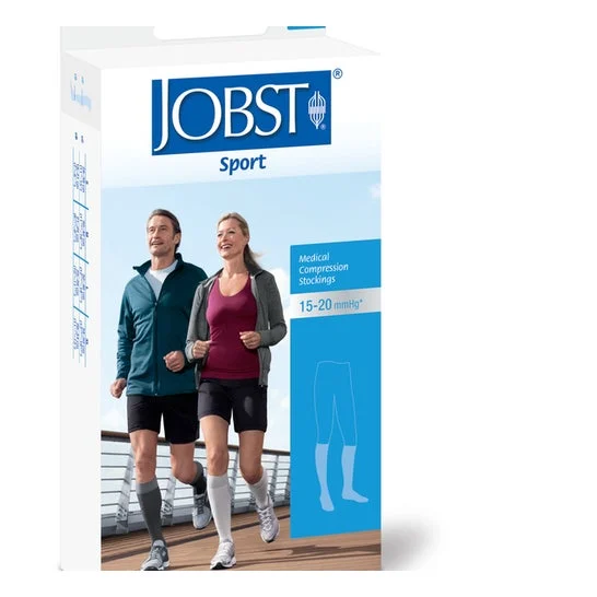 Jobst Sport Gambaletto 15-20mmHg Nero Grigio Taglia S 1 Paio
