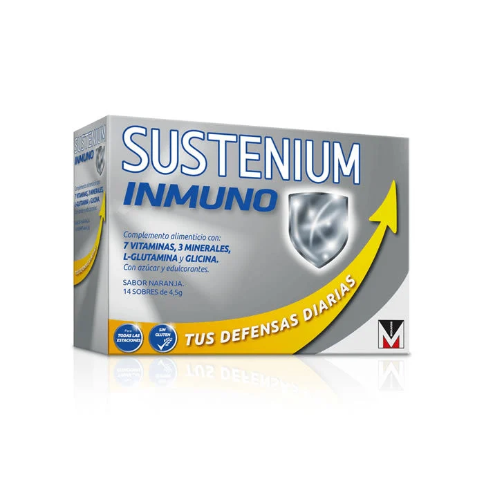 Sustenium Immuno Integratore Alimentare Aroma Arancia 14 Bustine