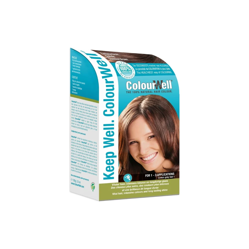 Colourwell Tinta Ecobio per Capelli - Castagna 100 g