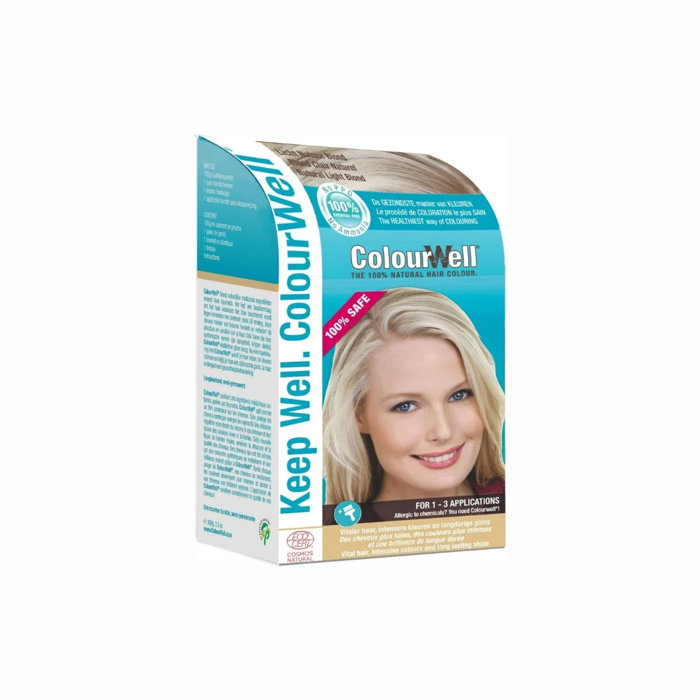 Colourwell Tinta Ecobio per Capelli - Biondo Naturale Chiaro 100 g
