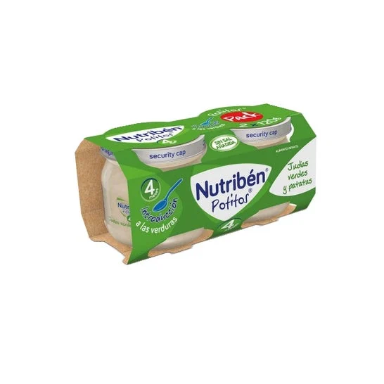 Nutribén Pack Potitos Judías Verdes y Patatas 2x120g